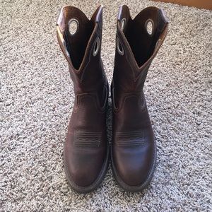 Ariat cowboy boots.