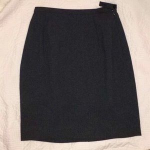 Charcoal Gray Ann Taylor Skirt