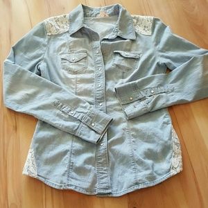 Soft denim top FREE SHIPPING