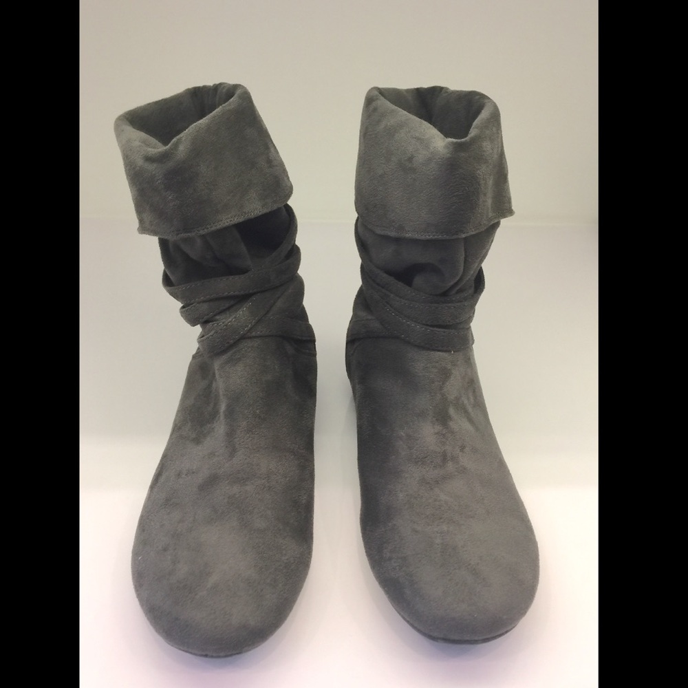 Grey Report Booties
