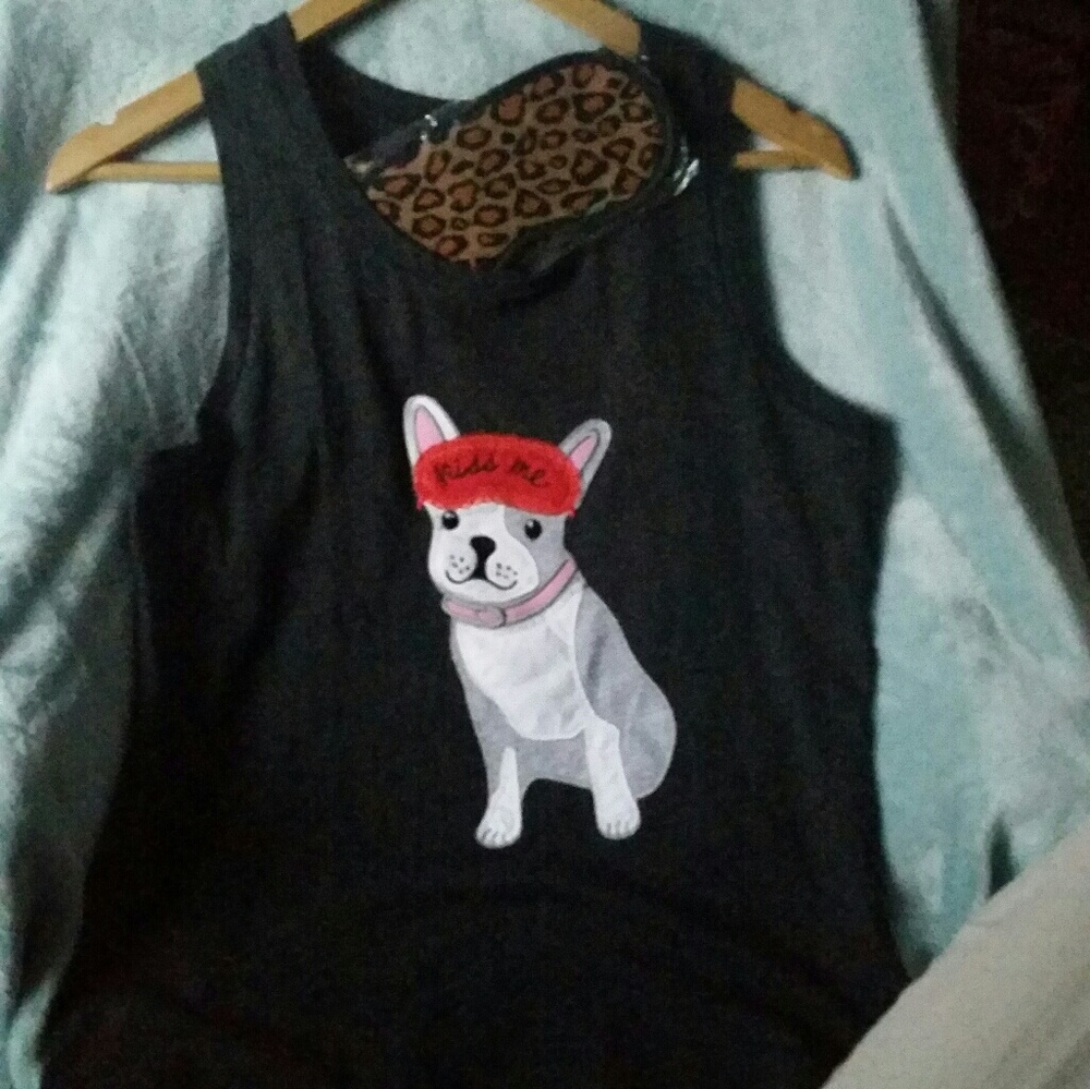 Pj Couture dog "kiss me" pajama top bundle