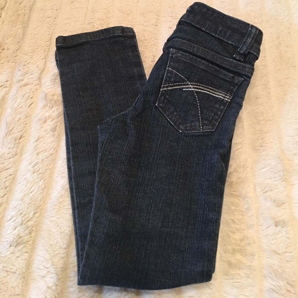 EUC GAP jeans, girls 6 Slim, dark denim