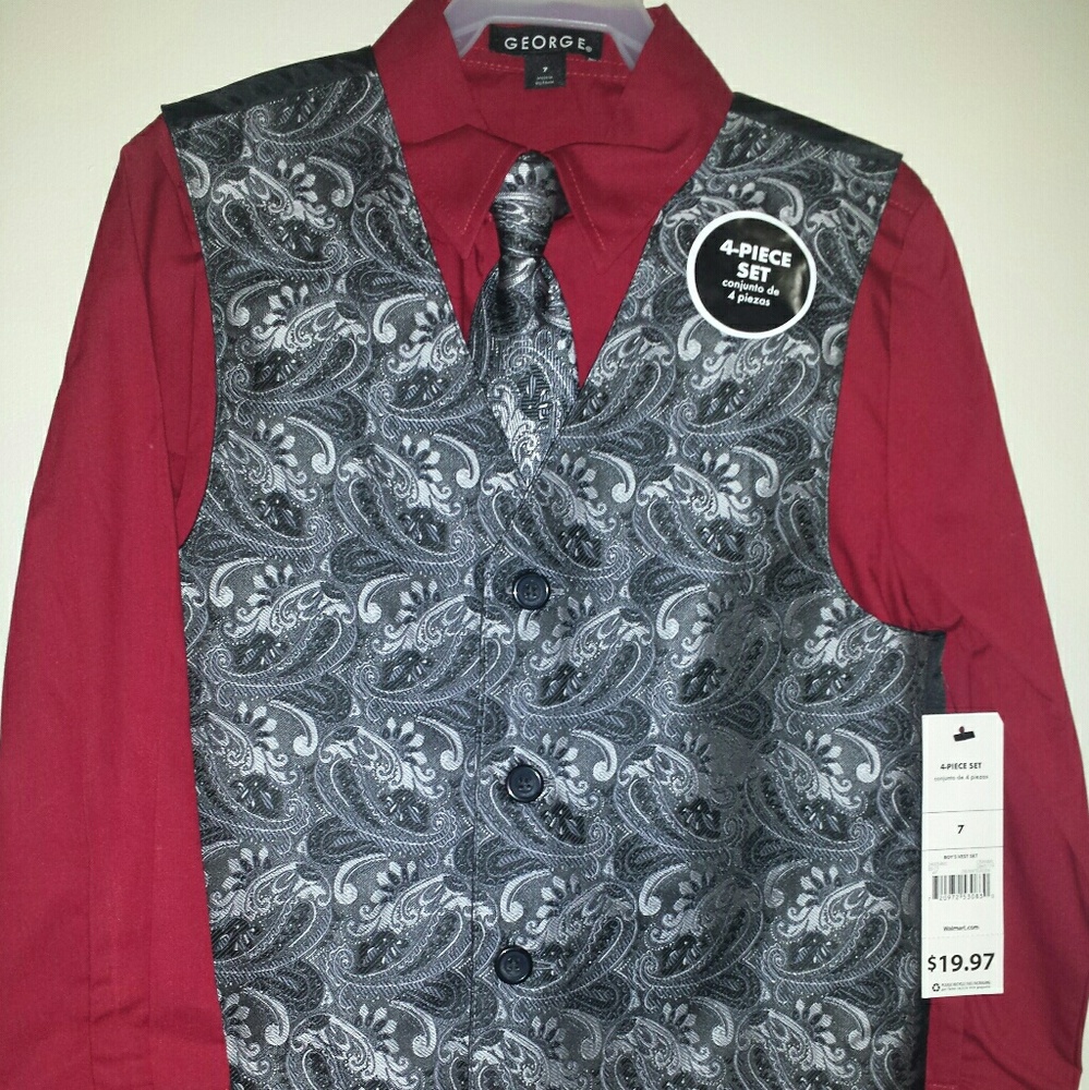 George 4 piece boys suit