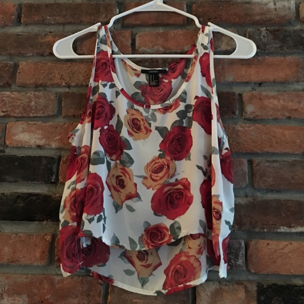 Floral crop top