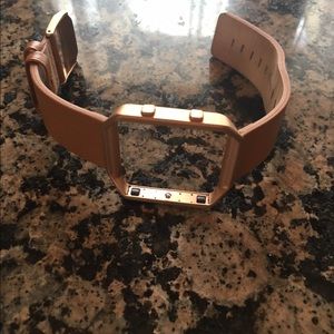 Leather fit bit blaze band