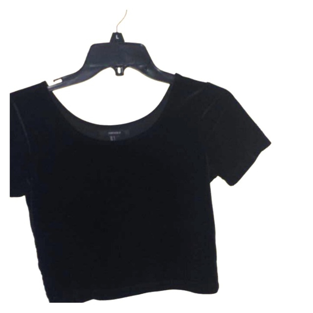 Velvet crop top