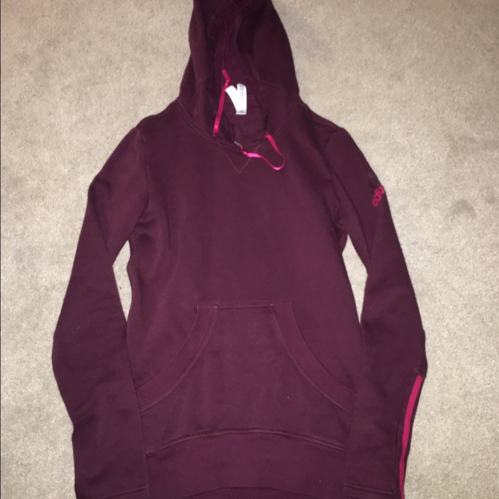 Maroon Adidas Hoodie