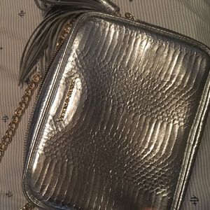 Silver Victoria Secret Crossbody Bag