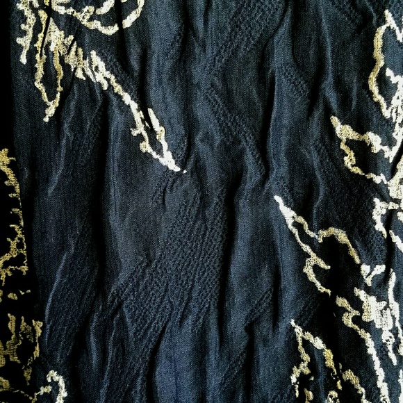 Vtg MaryMcFadden Couture HighWaist BlackGold Skirt - Picture 4 of 5