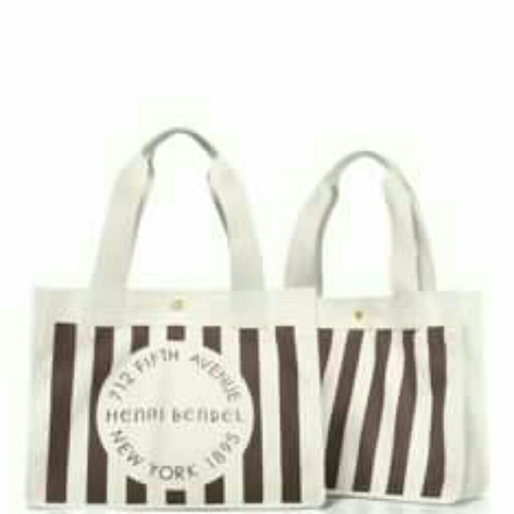 Henri bendel canvas tote nwt