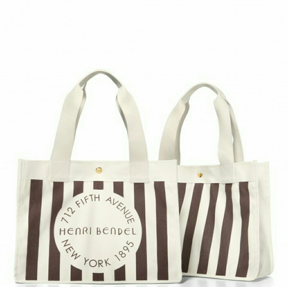 Henri bendel canvas tote nwt