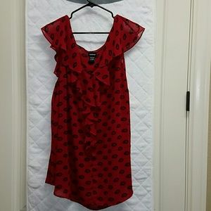 Torrid Ruffle Sleeve/Neck Tank