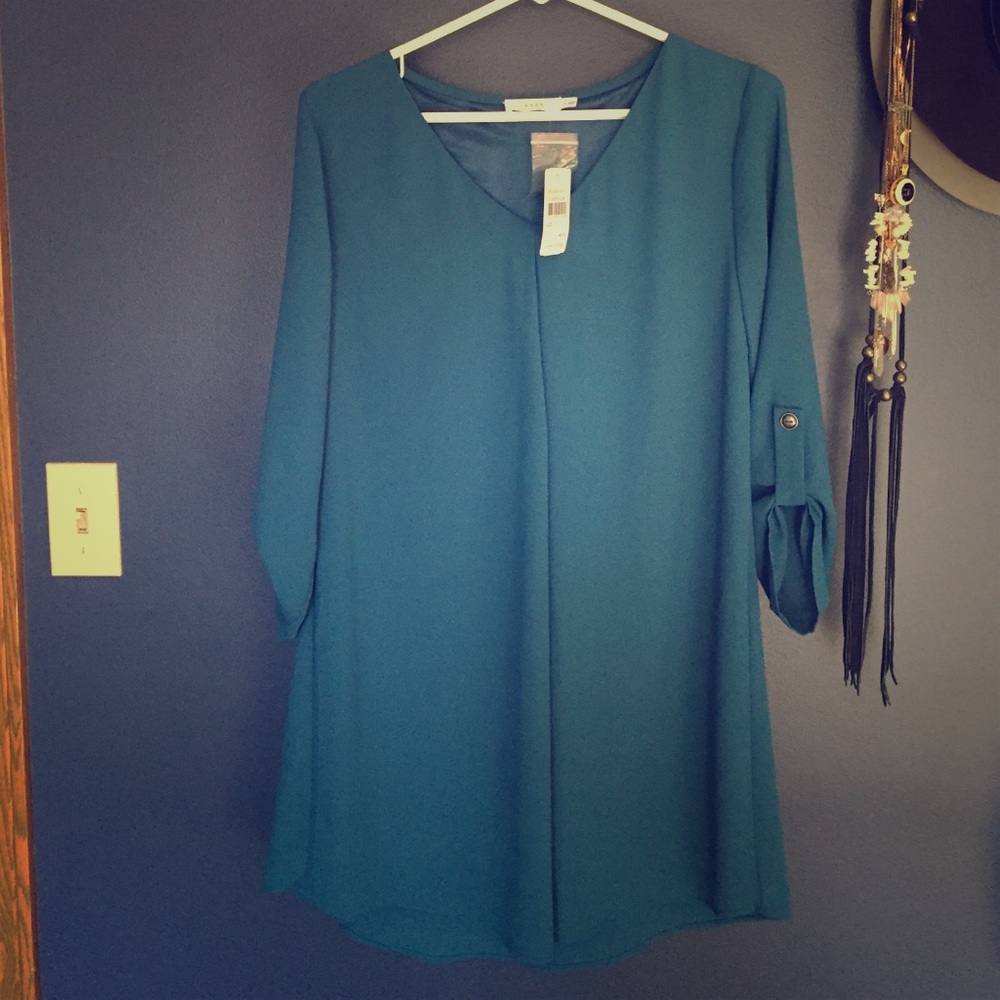 Blouse mini dress