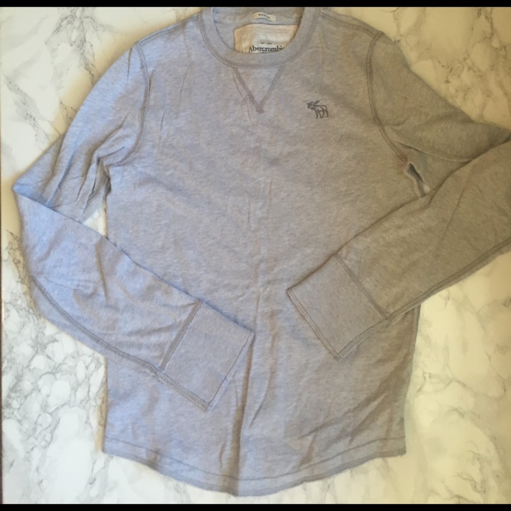 Abercrombie - Muscle Long sleeve - gray - Small
