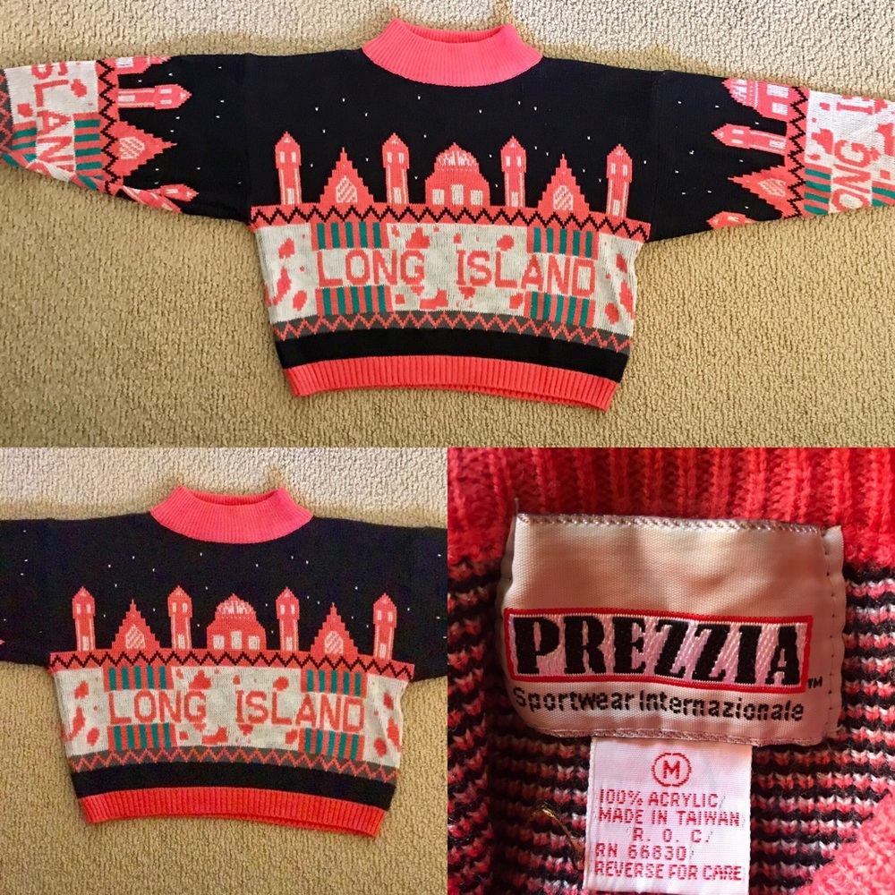 💠Stunning VINTAGE crop New Jersey Knit Sweater💠