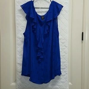 Torrid Ruffle Sleeve/Neck Tank