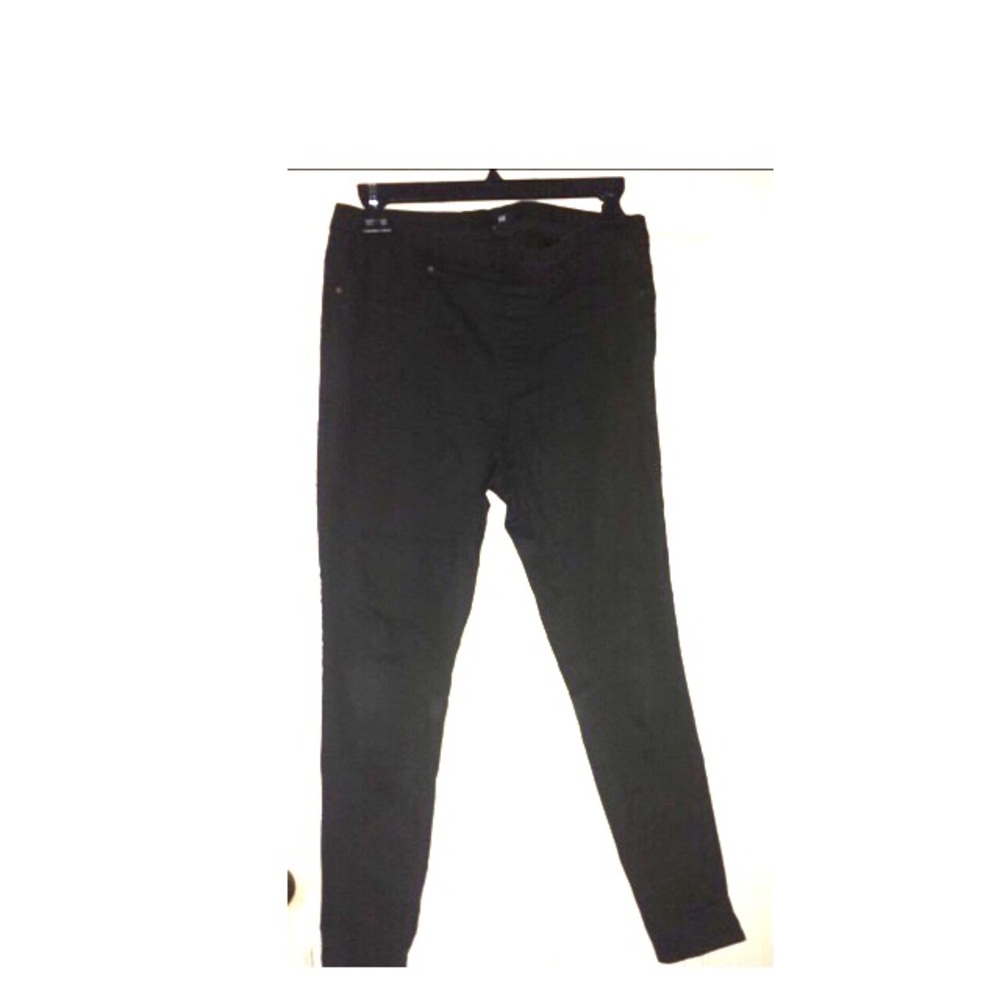 Black high waisted stretch pant