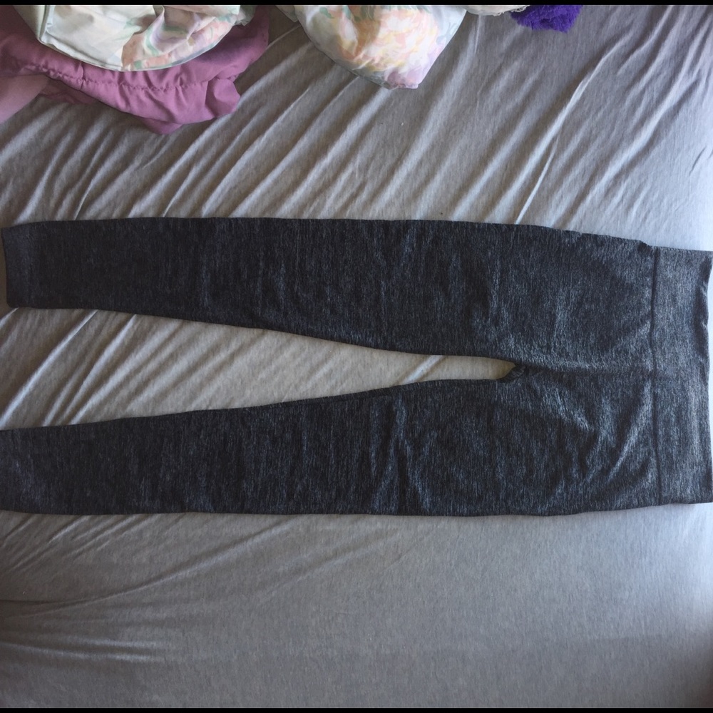 Gray fleece leggings