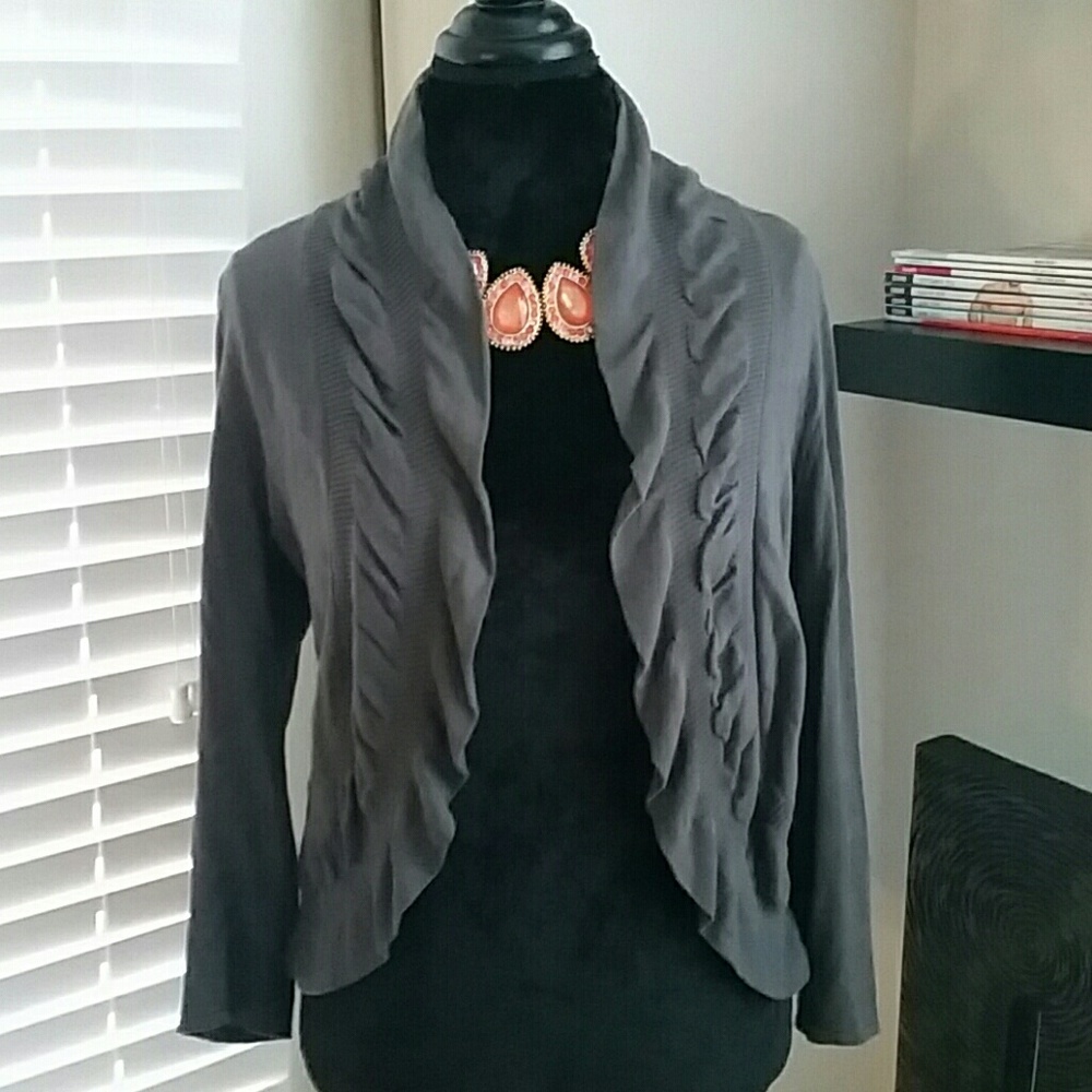 Dark Gray Cardigan - Size Large