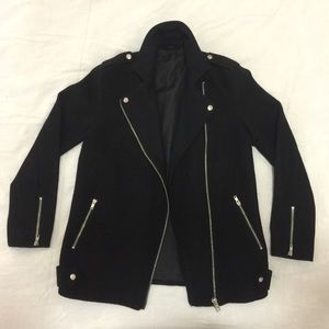 Top Shop hip length moto jacket 6