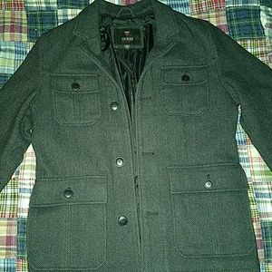 Designer Guess Wool Black Jacket