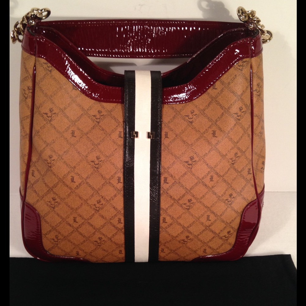 ❌SOLD❌L.A.M.B. Lipstick Saddle Bag - Picture 2 of 4