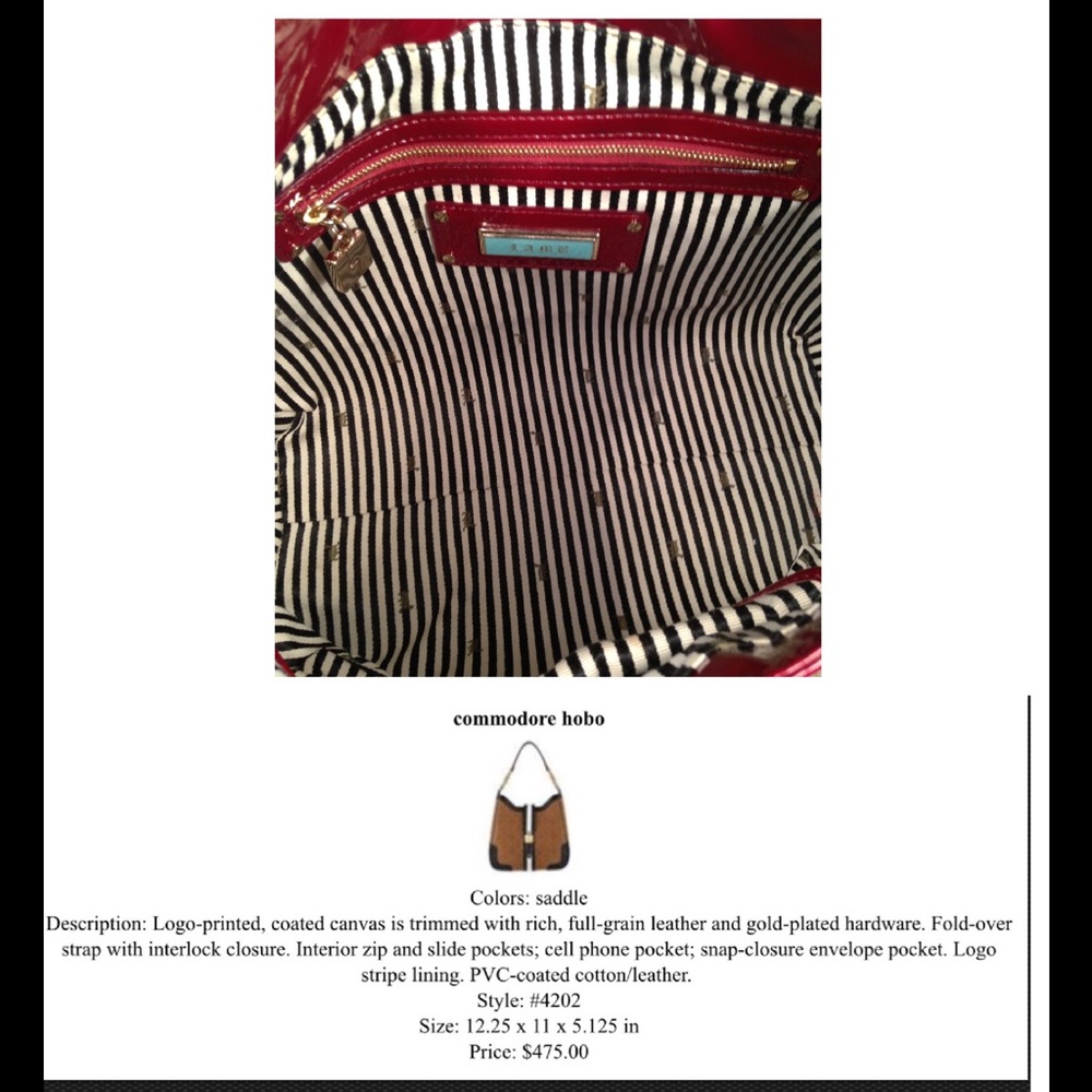 ❌SOLD❌L.A.M.B. Lipstick Saddle Bag - Picture 4 of 4