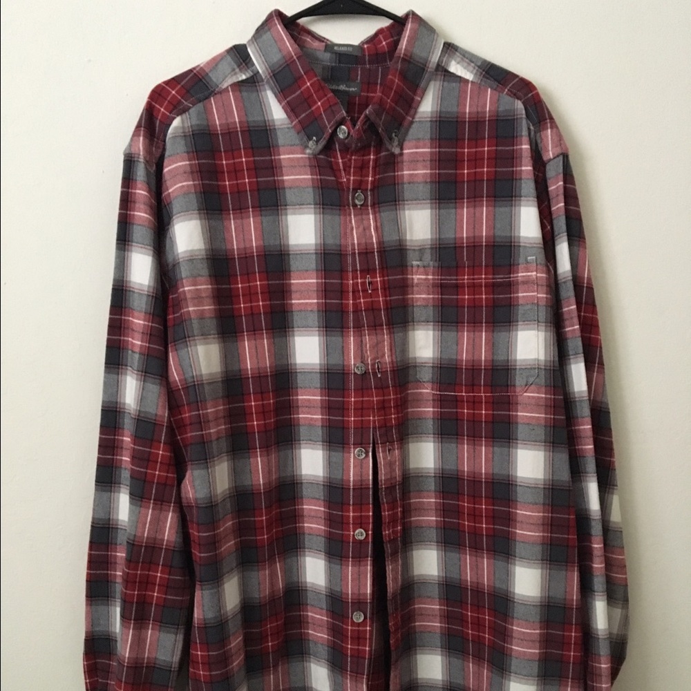 Eddie Bauer Men's Flannel. Size Tall XL