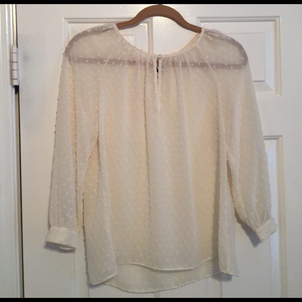 J. Crew cream top