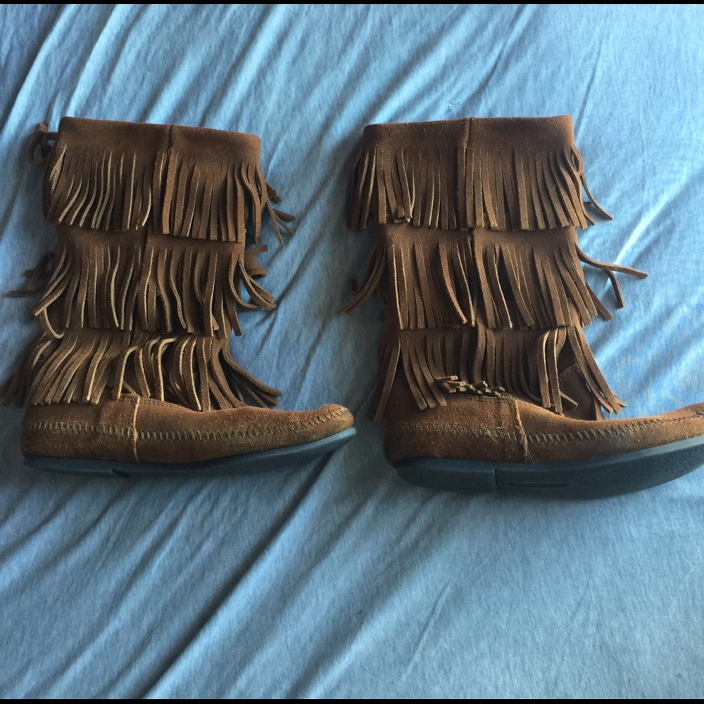 Minnetonka fringed boots