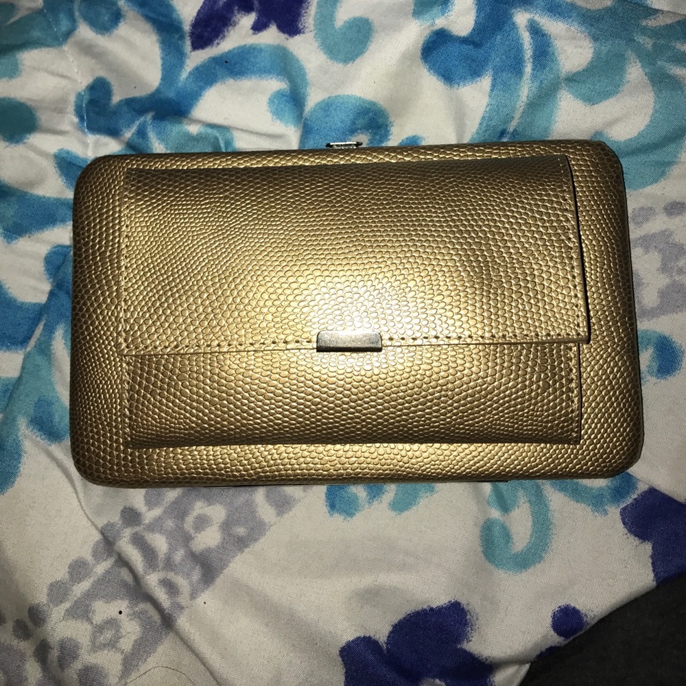 NWT Cute Gold Clutch
