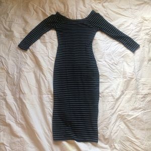 NWOT Zara Striped Long Tube Dress