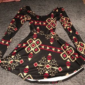 Aztec print dress