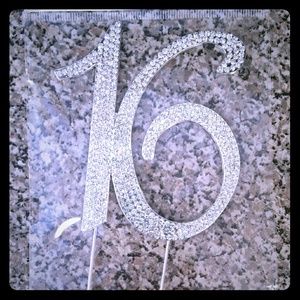 No. 16 Cake Topper (Sweet Sixteen)