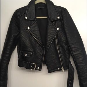 Zara faux leather Moto jacket