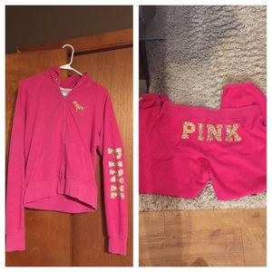 Pink sweat suit
