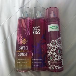 Bath and body works fragrance sprays