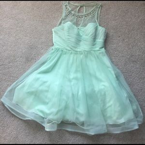 Mint Green Homecoming Dress