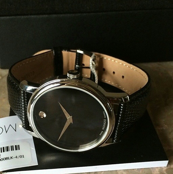 (2 LEFT IN STOCK) Movado leather ladies watch main image 6
