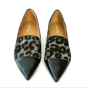 Nine West "Trainer" Leopard Cow Hide Loafers