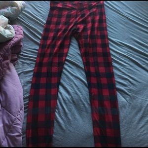 Plaid leggings