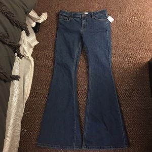 Free People Wide Leg Jeans