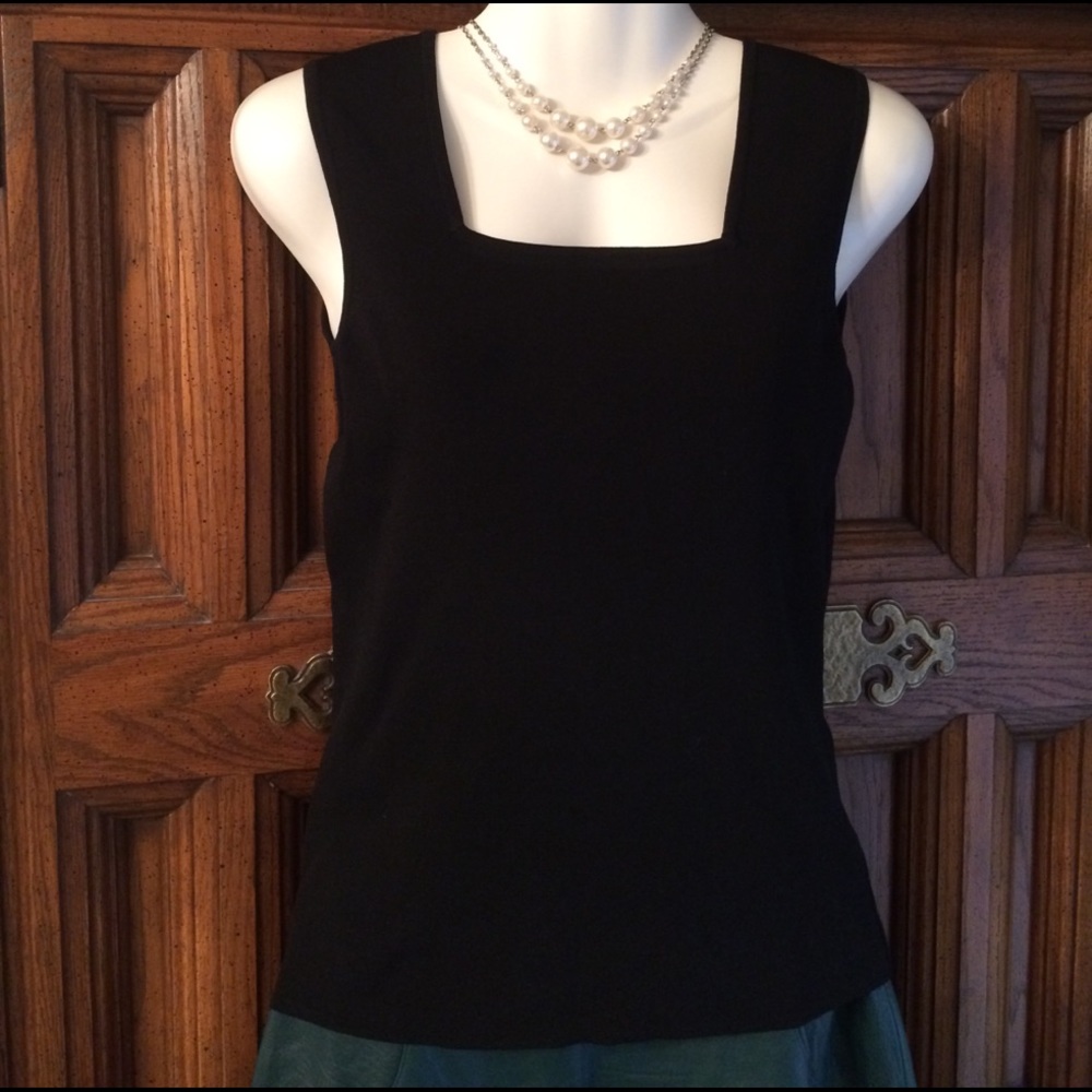 Harve Benard Black Tank for Layering Small