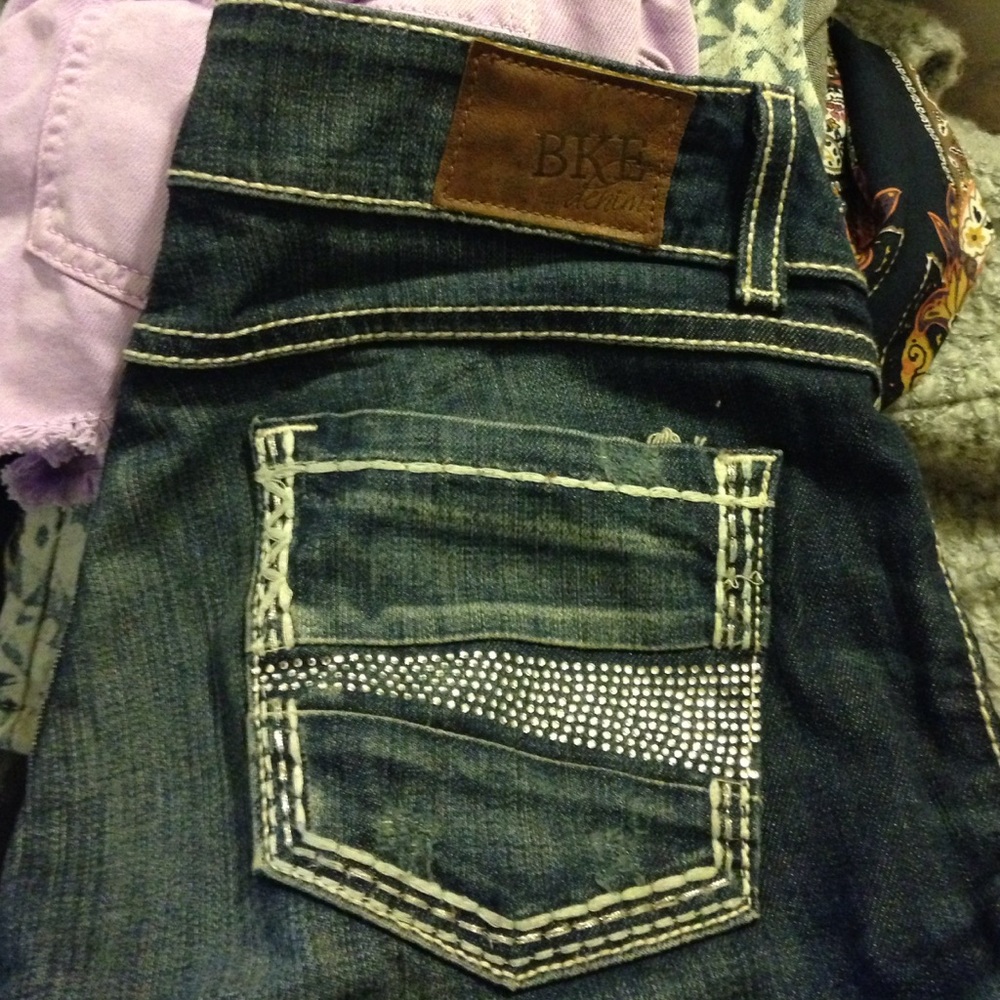 BKE Stella Denim Crops 26