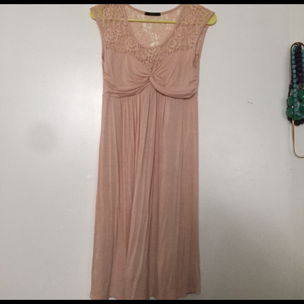 Light pink lace dress