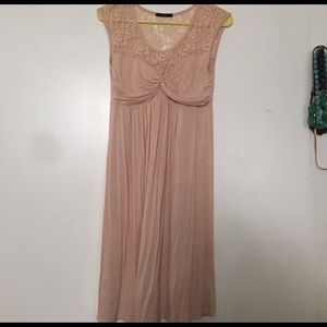 Light pink lace dress