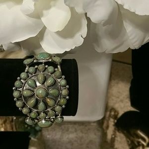 Chaco Canyon Sterling Silver and Turquoise Cuff