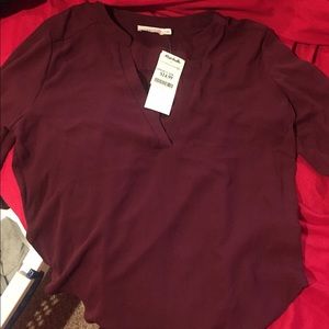 Burgundy Lush blouse