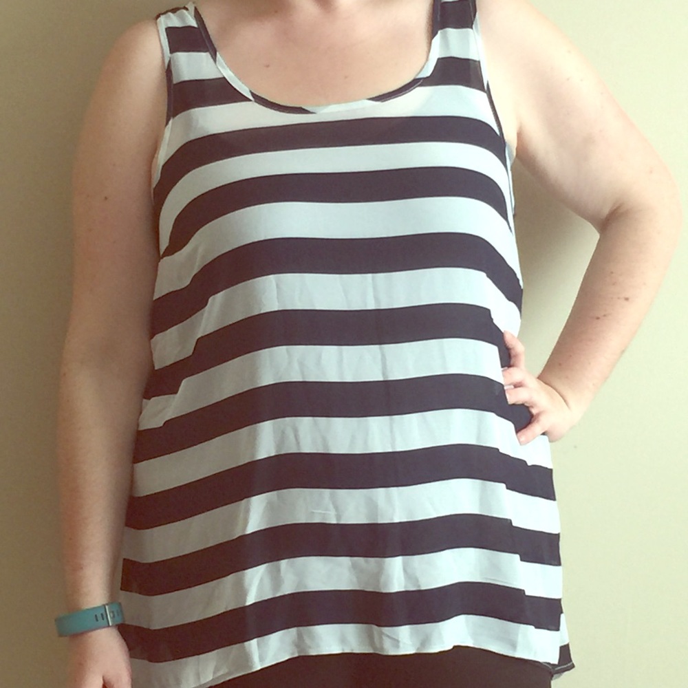 Torrid Striped Hi-Lo Tank NWT