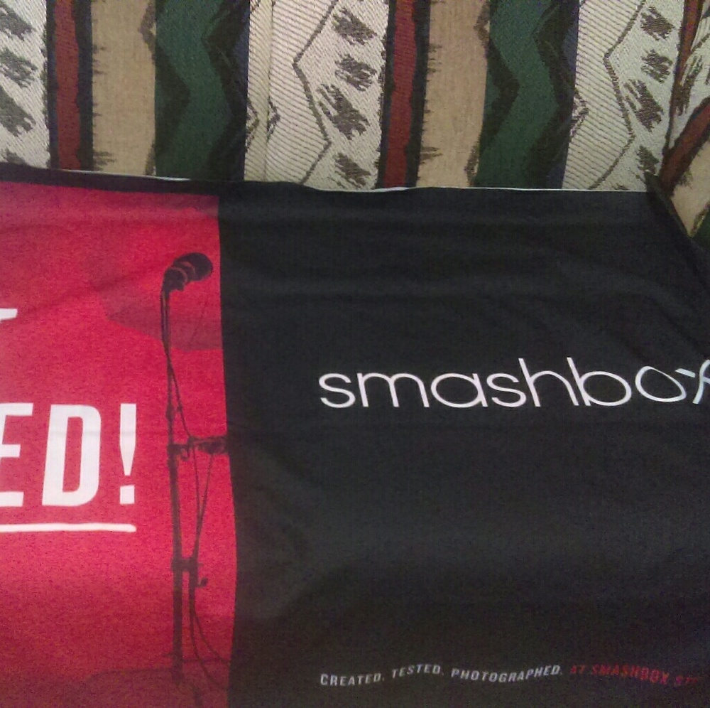 Smash box fabric banner